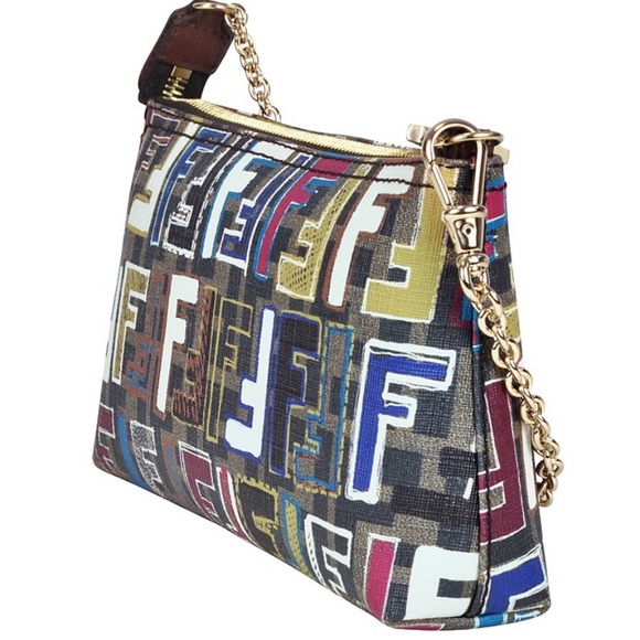 ISO Fendi multicolor zuccha pochette bag - Picture 2 of 3